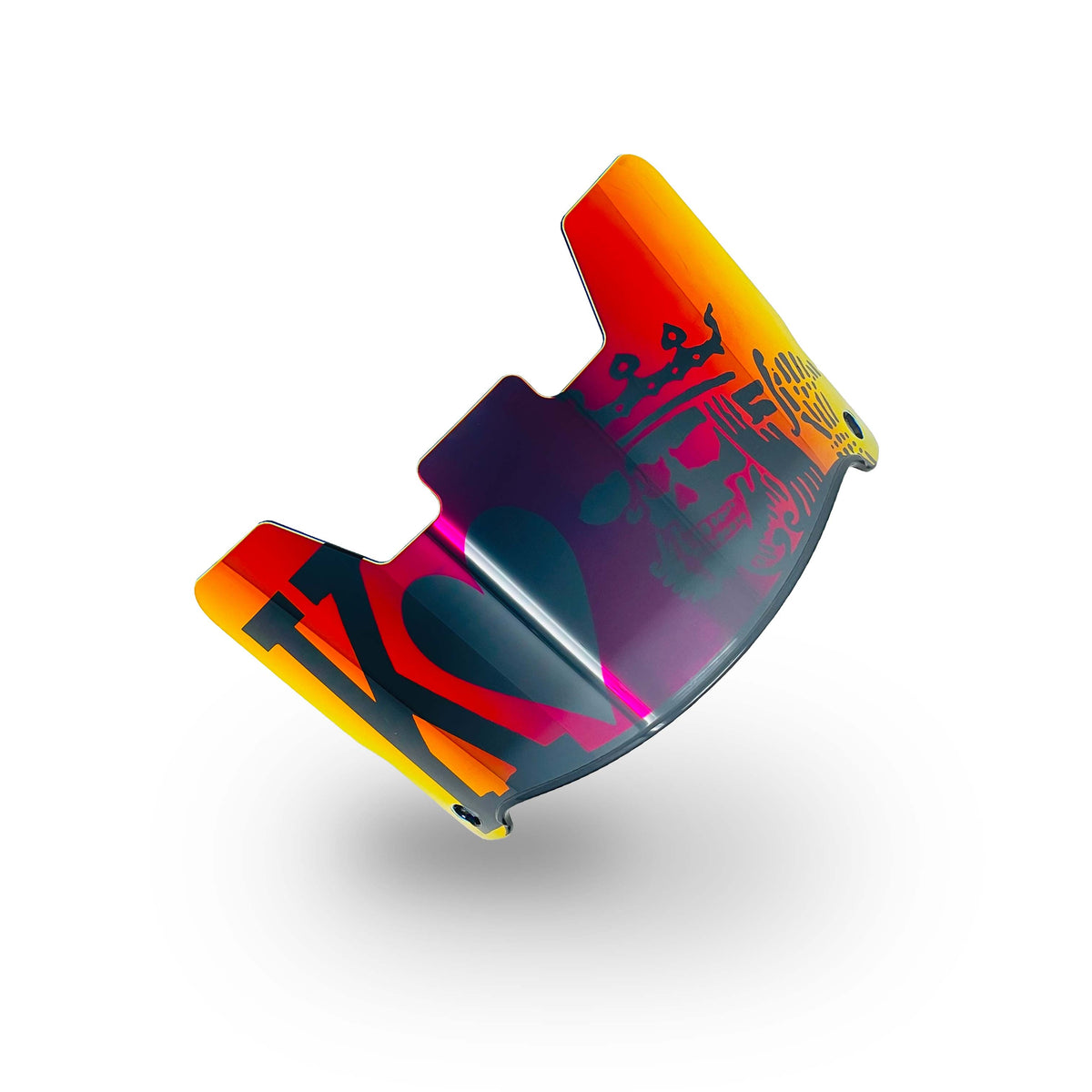 King of Hearts Custom Football Visor EOS OV1 – The Helmet Giant