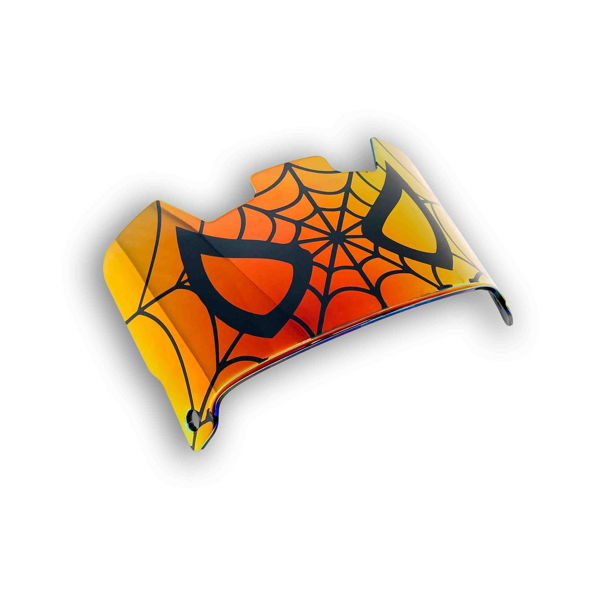 fantasy football helmet spider man Spiderman Custom Football Visor