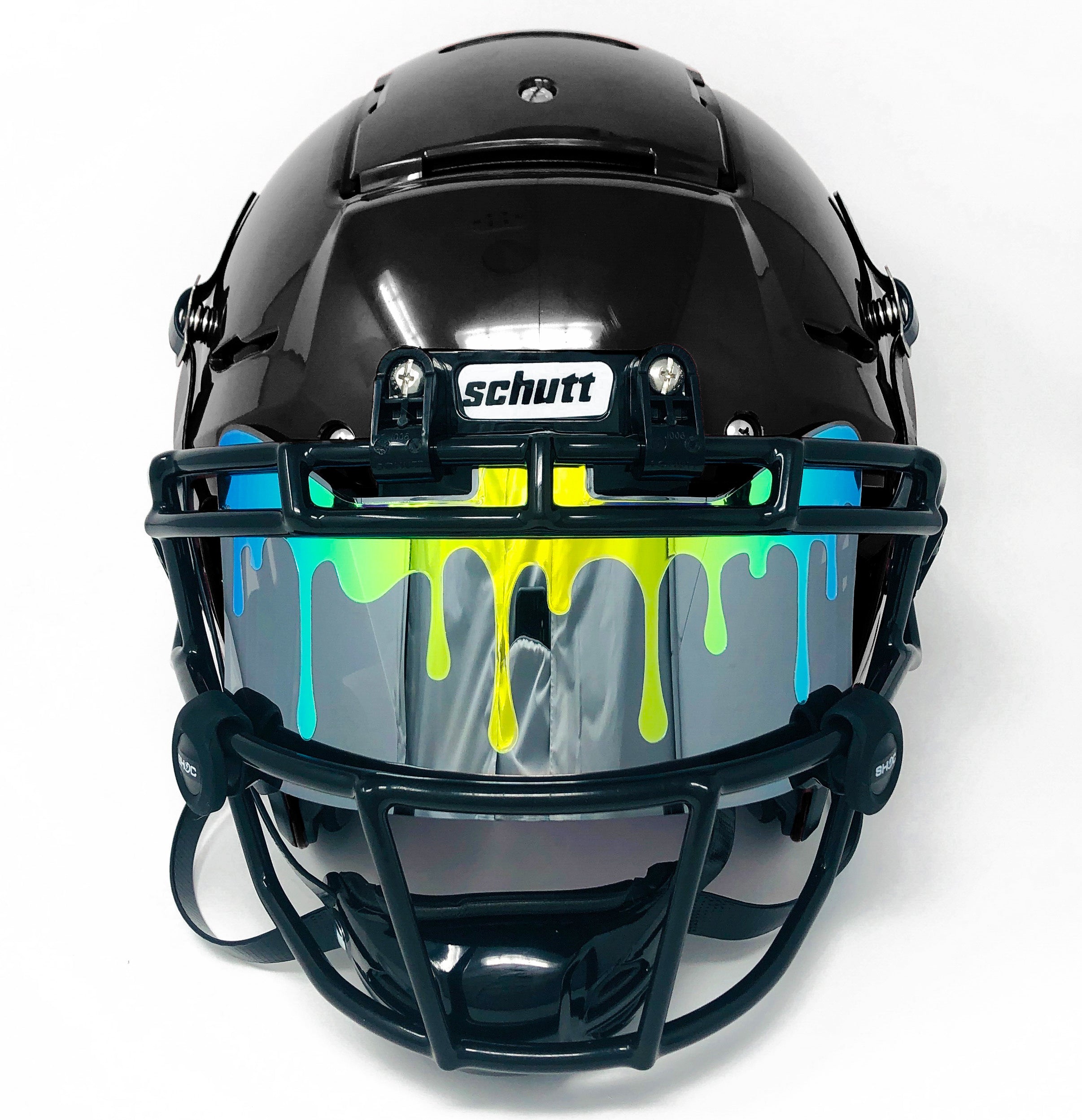 drippiest football helmets SHOC 1.0 Drip Football Visor – The Helmet Giant