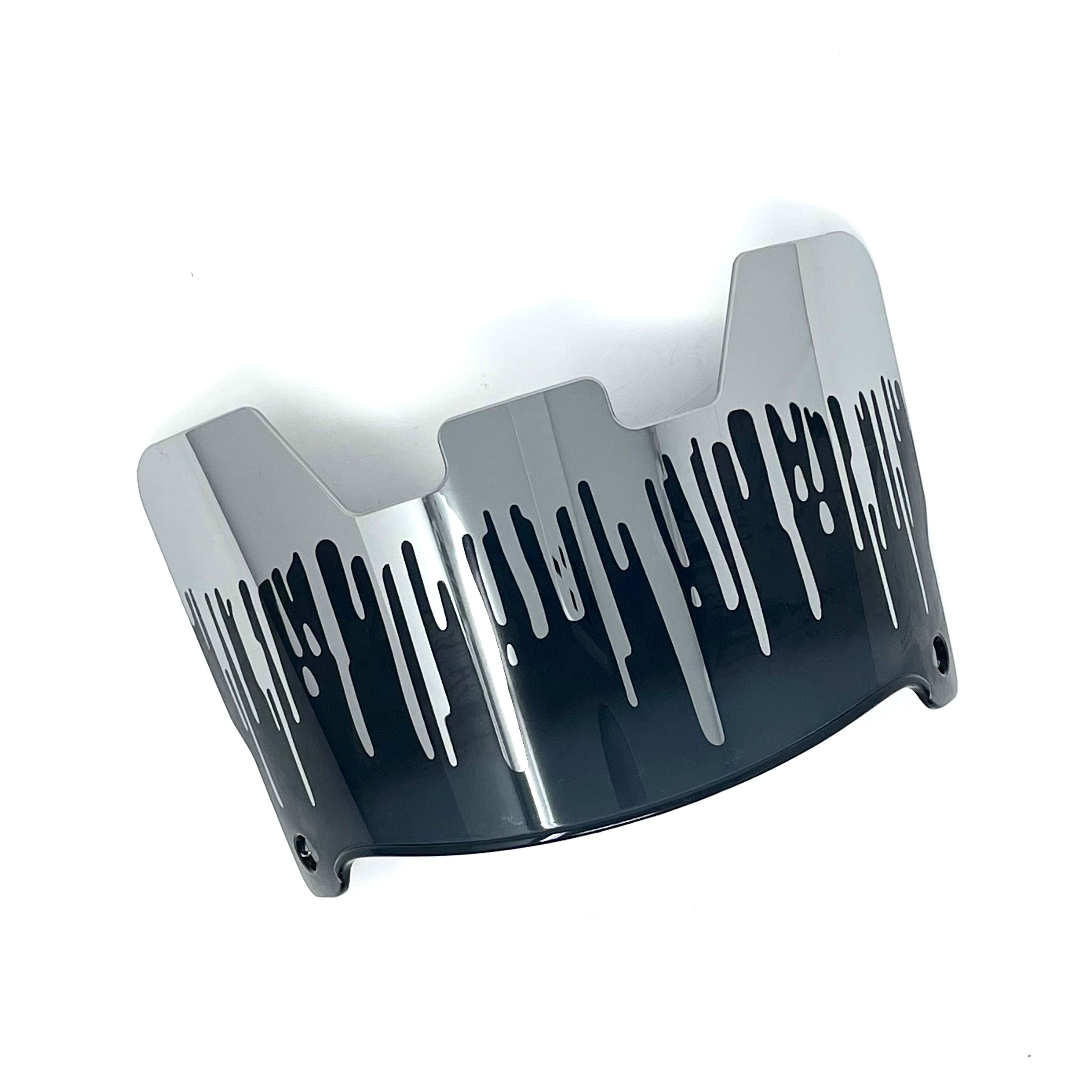 Chrome Drip Football Visor