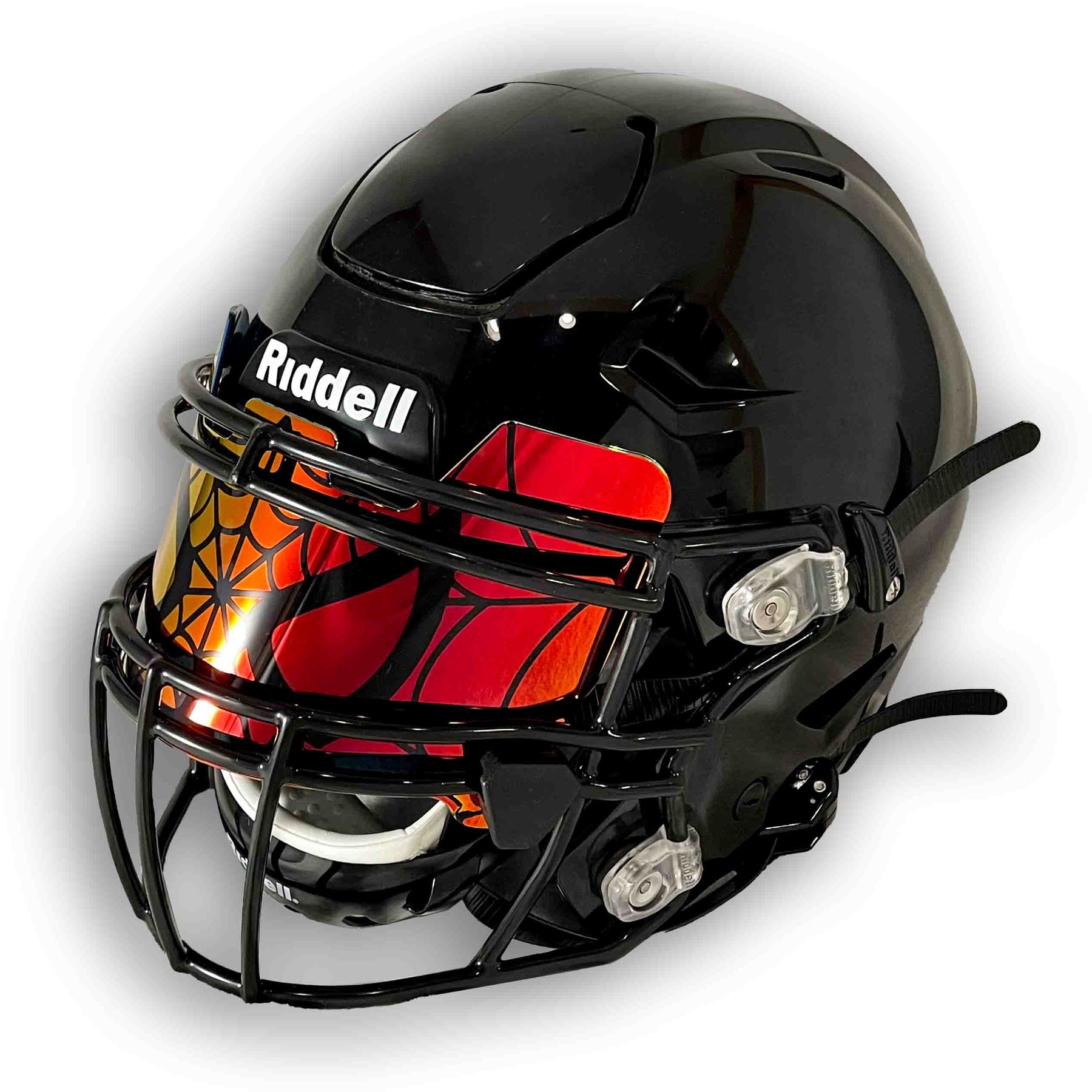 dark football visors for helmets Black Helmet Eye-Shield Color Tinted Visor Fits both Youth and Adult helmets Spiderman Custom Football Visor |